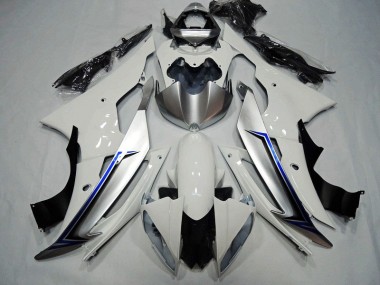 Carénage Moto Yamaha R6 2008-2016 - Blanc Noir Bleu