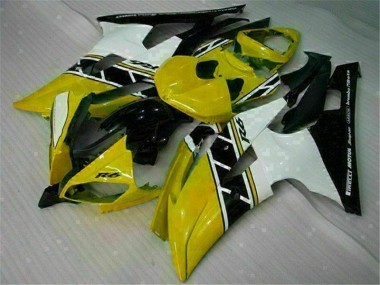 Carénage Moto Yamaha R6 2008-2016 - Jaune Blanc