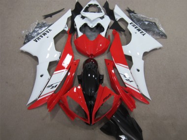 Carénage Moto Yamaha R6 2008-2016 - Rouge Blanc Noir Décalque