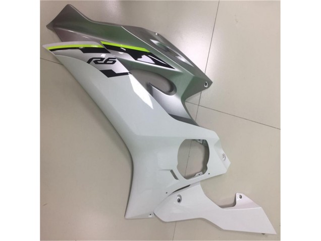 Carénage Moto Yamaha R6 2017-2023 - Blanc Argent Carénage Moto Yamaha R6 2017-2023 - Blanc Argent