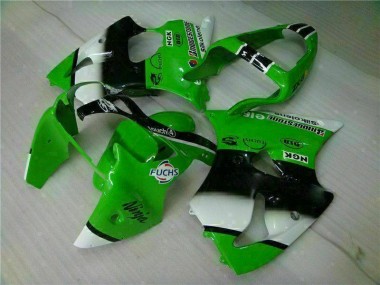 Carénages Moto & Carrosserie Kawasaki ZX6R 2000-2002 - Vert Noir