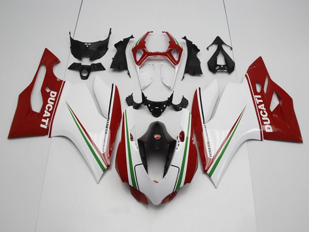 Carénages Moto Ducati 1199 2011-2014 - Blanc Rouge Carénages Moto Ducati 1199 2011-2014 - Blanc Rouge