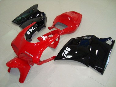 Carénages Moto Ducati 748 916 996 996S 1993-2005 - Rouge Noir