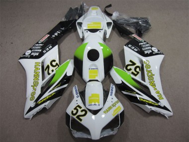Carénages Moto Honda CBR 1000 RR 2004-2005 - Blanc Vert Hannspree 52