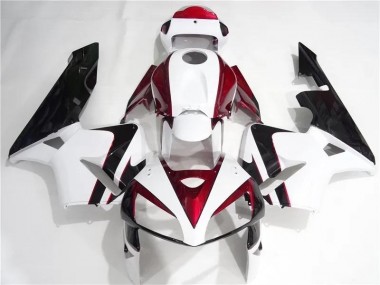 Carénages Moto Honda CBR 600 RR 2005-2006 - Rouge Blanc Noir