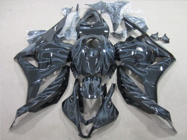 Carénages Moto Honda CBR 600 RR 2009-2012 - Noir Argent Flamme