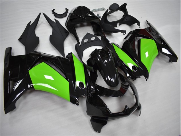 Carénages Moto Kawasaki EX250 2008-2012 - Noir Vert Carénages Moto Kawasaki EX250 2008-2012 - Noir Vert