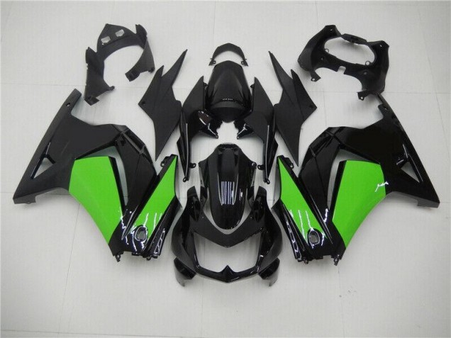 Carénages Moto Kawasaki EX250 2008-2012 - Noir Vert Carénages Moto Kawasaki EX250 2008-2012 - Noir Vert