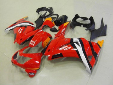 Carénages Moto Kawasaki ZX 250R 2008-2012 - Rouge Noir