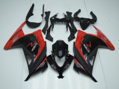 Carénages Moto Kawasaki ZX 300R 2013-2016 - Rouge Noir