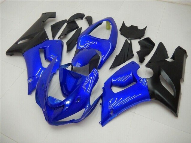 Carénages Moto Kawasaki ZX6R 2005-2006 - Bleu