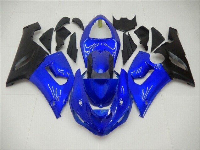 Carénages Moto Kawasaki ZX6R 2005-2006 - Bleu