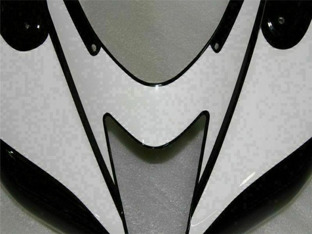 Carénages Moto Kawasaki ZX6R 2007-2008 - Noir Blanc Carénages Moto Kawasaki ZX6R 2007-2008 - Noir Blanc