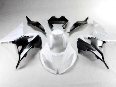 Carénages Moto Kawasaki ZX6R 2013-2018 - Blanc Noir