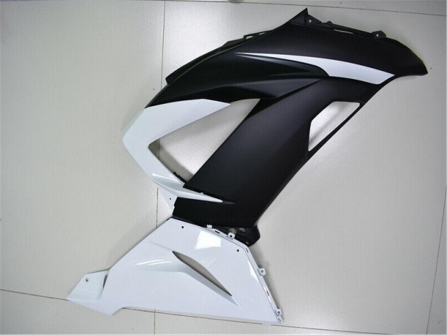 Carénages Moto Kawasaki ZX6R 2013-2018 - Blanc Noir