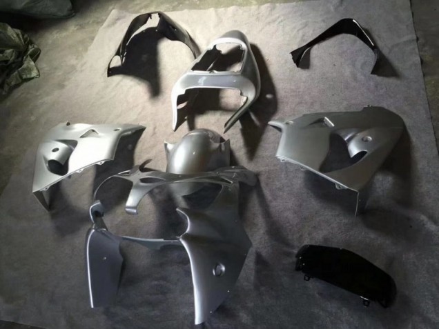 Carénages Moto Kawasaki ZX9R 2002-2003 - Argent Noir Brillant Carénages Moto Kawasaki ZX9R 2002-2003 - Argent Noir Brillant