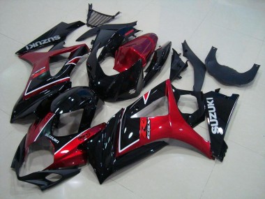 Carénages Moto Suzuki GSXR 1000 K7 2007-2008 - Rouge Noir