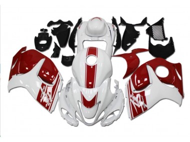 Carénages Moto Suzuki GSXR 1300 Hayabusa 2008-2019 - Blanc Rouge
