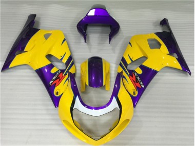 Carénages Moto Suzuki GSXR 600 / 750 K1 K2 K3 2001-2003 - Jaune