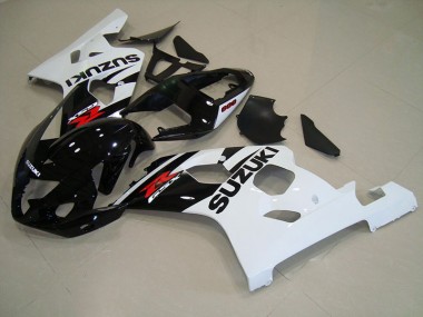 Carénages Moto Suzuki GSXR 750 K4 2004-2005 - Noir Blanc