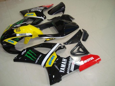 Carénages Moto Yamaha R1 2000-2001 - Jaune Monster