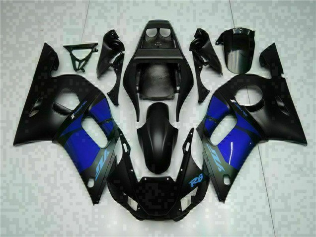 Carénages Moto Yamaha R6 1998-2002 - Bleu Noir Carénages Moto Yamaha R6 1998-2002 - Bleu Noir