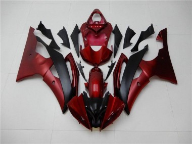 Carénages Moto Yamaha R6 2008-2016 - Rouge Noir