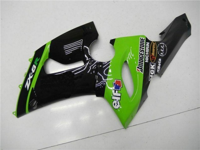 Carrosserie Moto Kawasaki ZX6R 2005-2006 - Vert Carrosserie Moto Kawasaki ZX6R 2005-2006 - Vert