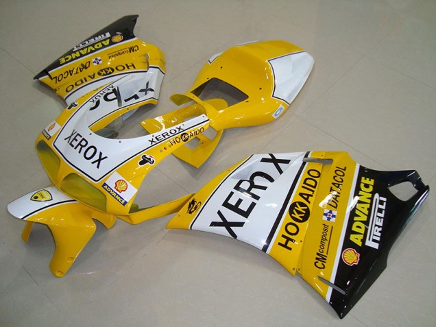 Carrosserie Moto Ducati 748 916 996 996S 1993-2005 - Jaune Blanc Xerox