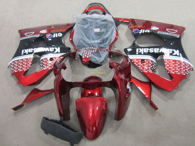 Carrosserie Moto Kawasaki ZX6R 2000-2002 - Rouge Carrosserie Moto Kawasaki ZX6R 2000-2002 - Rouge