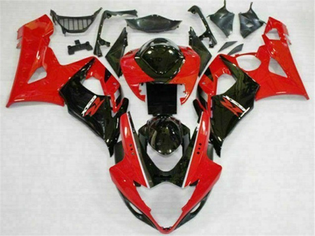 Carrosserie Moto Suzuki GSXR 1000 K5 2005-2006 - Rouge Noir Carrosserie Moto Suzuki GSXR 1000 K5 2005-2006 - Rouge Noir