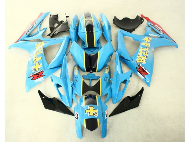Carrosserie Moto Suzuki GSXR 600 / 750 K6 2006-2007 - Bleu Noir Carrosserie Moto Suzuki GSXR 600 / 750 K6 2006-2007 - Bleu Noir