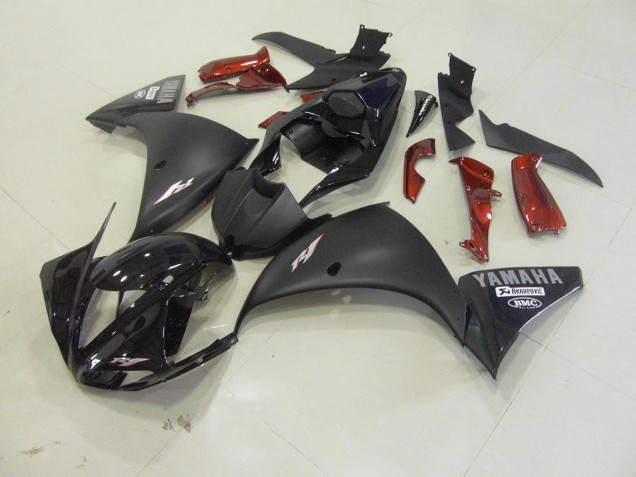 Carrosserie Moto Yamaha R1 2012-2014 - Noir Mat Carrosserie Moto Yamaha R1 2012-2014 - Noir Mat