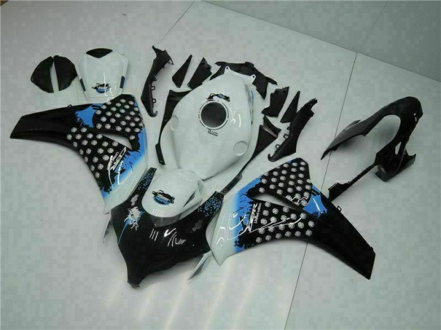 Kit Carénages Motos Complet Honda CBR 1000 RR 2008-2011 - Blanc Noir Kit Carénages Motos Complet Honda CBR 1000 RR 2008-2011 - Blanc Noir