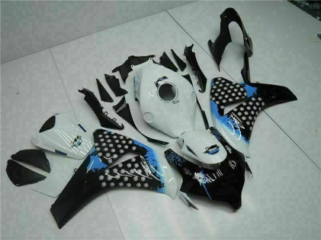 Kit Carénages Motos Complet Honda CBR 1000 RR 2008-2011 - Blanc Noir Kit Carénages Motos Complet Honda CBR 1000 RR 2008-2011 - Blanc Noir