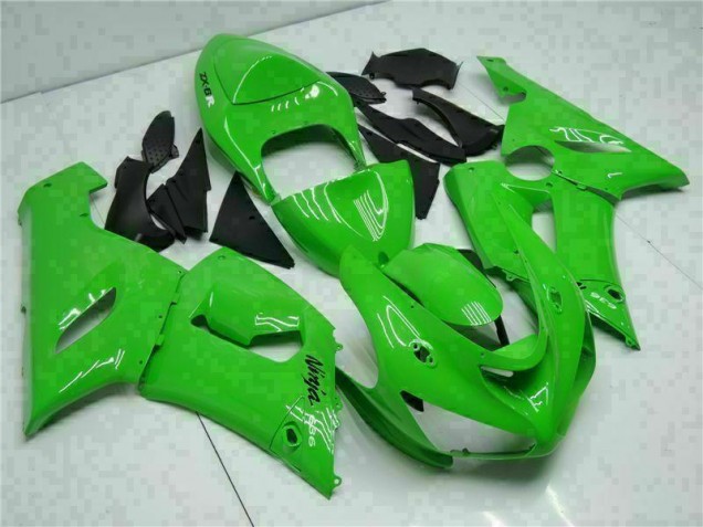 Kit Carénages Motos Complet Kawasaki ZX6R 2005-2006 - Vert Kit Carénages Motos Complet Kawasaki ZX6R 2005-2006 - Vert