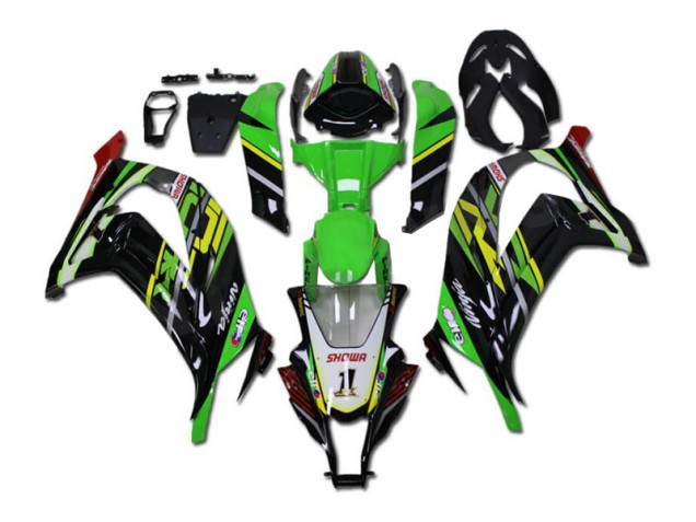 Kit Carénages Motos Complet Kawasaki ZX10R 2011-2015 - Vert Noir Kit Carénages Motos Complet Kawasaki ZX10R 2011-2015 - Vert Noir