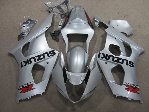 Kit Carénages Motos Complet Suzuki GSXR 1000 K3 2003-2004 - Argent Kit Carénages Motos Complet Suzuki GSXR 1000 K3 2003-2004 - Argent