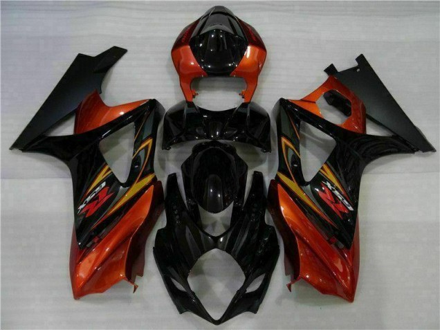 Kit Carénages Motos Complet Suzuki GSXR 1000 K7 2007-2008 - Noir Kit Carénages Motos Complet Suzuki GSXR 1000 K7 2007-2008 - Noir