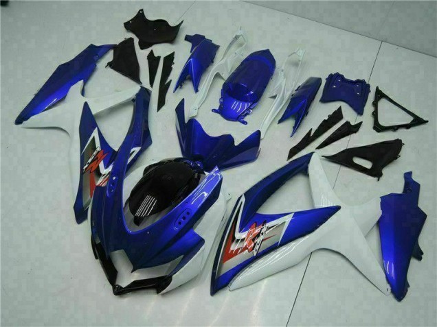 Kit Carénages Motos Complet Suzuki GSXR 600 / 750 K8 2008-2010 - Bleu Blanc Kit Carénages Motos Complet Suzuki GSXR 600 / 750 K8 2008-2010 - Bleu Blanc