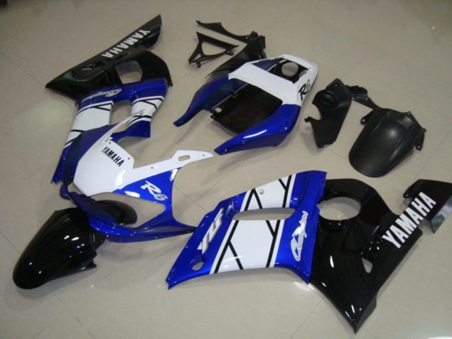 Kit Carénages Motos Complet Yamaha R6 1998-2002 - Bleu Noir Kit Carénages Motos Complet Yamaha R6 1998-2002 - Bleu Noir
