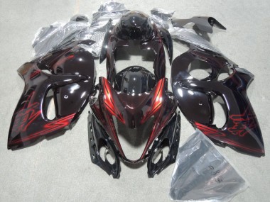 Kit Carénages Motos & Plastique Suzuki GSXR 1300 Hayabusa 2008-2019 - Noir Rouge