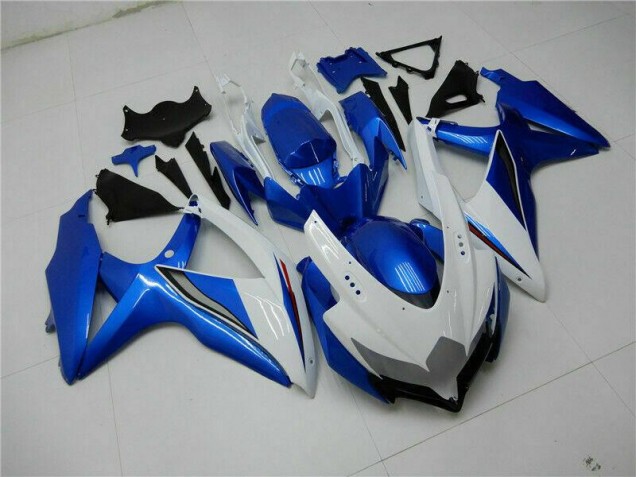 Kit Carénages Motos & Plastique Suzuki GSXR 600 / 750 K8 2008-2010 - Bleu Blanc
