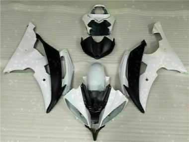 Kit Carénages Motos & Plastique Yamaha R6 2008-2016 - Blanc Noir