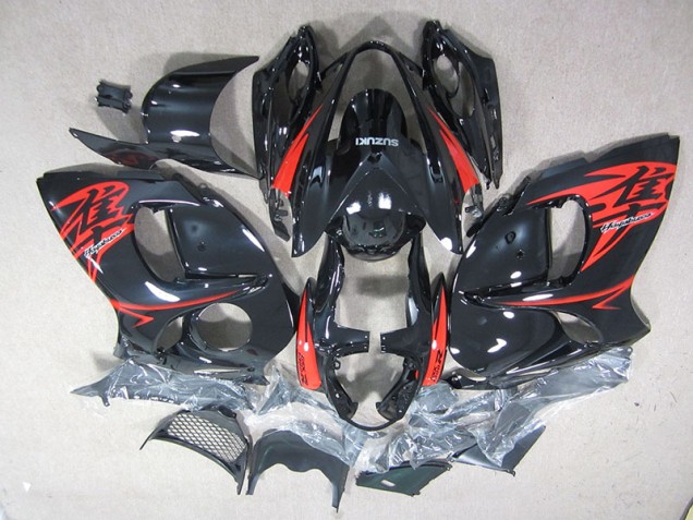 Kit Carénages Motos Suzuki GSXR 1300 Hayabusa 2008-2019 - Noir Rouge Kit Carénages Motos Suzuki GSXR 1300 Hayabusa 2008-2019 - Noir Rouge