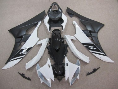 Kit Carénages Motos Yamaha R6 2006-2007 - Blanc Noir