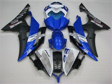 Acheter Carénages Moto Yamaha YZF R6 2008-2016 - Blanc Bleu Noir Mat Yamalube