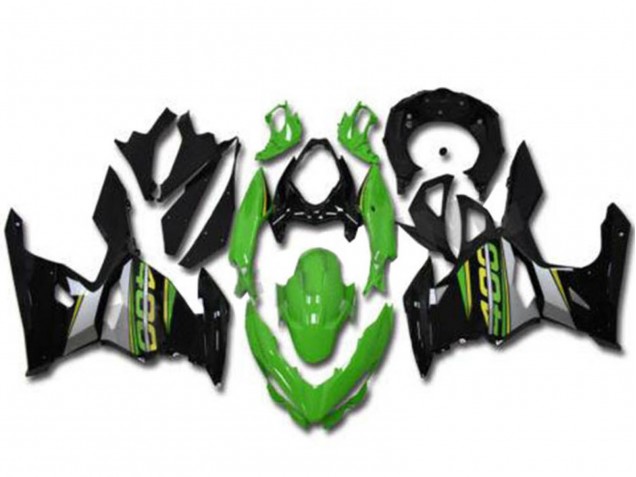 Carénages Moto Kawasaki EX400 2018-2024 - Vert Noir Gris