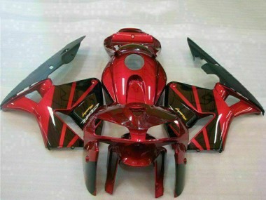 Acheter Kits Carénage Moto ABS Honda CBR600RR 2005-2006 - Rouge Noir