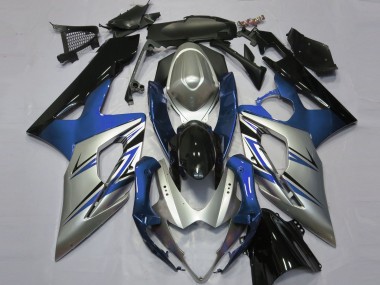 Acheter Carénages Moto Suzuki GSXR 1000 2005-2006 - Bleu Argent Noir